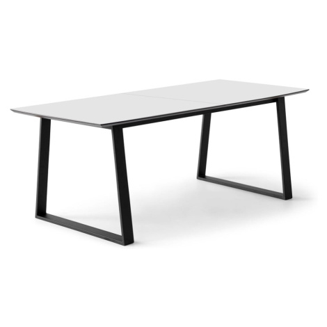 Biely rozkladací jedálenský stôl s bielou doskou 100x210 cm Meza – Hammel Furniture