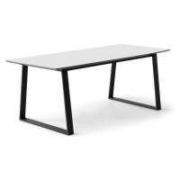 Biely rozkladací jedálenský stôl s bielou doskou 100x210 cm Meza – Hammel Furniture