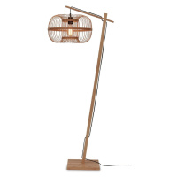 Stojacia lampa s bambusovým tienidlom v prírodnej farbe (výška 150 cm) Hokkaido – Good&Mojo