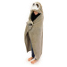 Cozy Noxxiez BL809 Leňochod - hrejivá deka s kapucňou so zvieratkom a labkovými vreckami