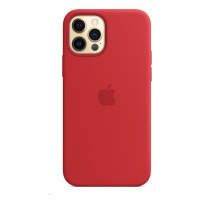 APPLE iPhone 12/12 Pre Silicone Case with MagSafe - (PRODUCT) Red