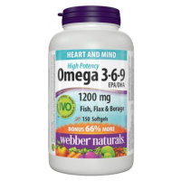 Webber Naturals Omega 3-6-9 1200 mg FORTE 150 kapsúl