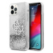 Kryt Guess GUHCP12LLG4GSI iPhone 12 Pro Max 6,7"  silver hardcase 4G Big Liquid Glitter (GUHCP12