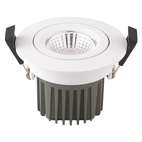 LED bodový podhľad Diled, Ø 8,5 cm, 10 W, 3 000 K, biely