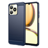 Realme C53 / Narzo N53, silikónové puzdro, stredne odolné proti nárazu, brúsené, karbónový vzor,