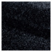 Kusový koberec Brilliant Shaggy 4200 Black kruh Rozmery kobercov: 160x160 (priemer) kruh