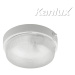 Svietidlo E27 100W, IP44, plast/sklo-biela, STR-RD, O225x100, TUNA S1101-W (Kanlux)