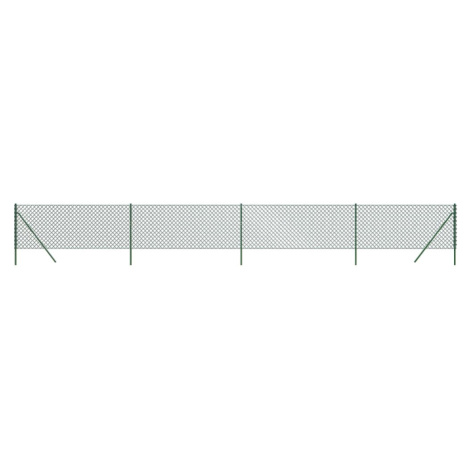 vidaXL DrĂ´tenĂ© pletivo, zelenĂ© 0,8x10 m