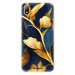 Odolné silikónové puzdro iSaprio - Gold Leaves - Huawei Y5 2019