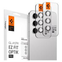 Ochranné sklo Spigen Glass tR EZ Fit Optik Pro 2 Pack, marble gray - Samsung Galaxy S24 (AGL0761