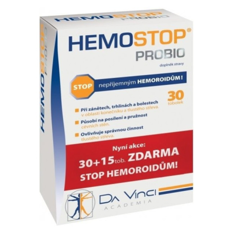 HEMOSTOP Probio MAX Da Vinci Academia 45 tvrdých kapsúl