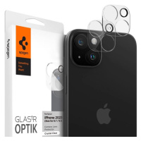 Spigen Glass tR Optik 2 Pack tvrdené sklo na fotoaparát iPhone 15/15 Plus číre