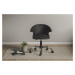 Kancelárska otočná stolička na kolieskach gigi – čierna