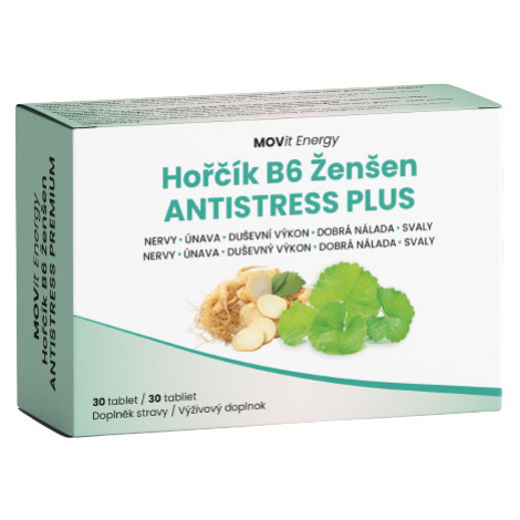 MOVIT ENERGY Horčík B6 Ženšen Antistress PLUS 30 tabliet