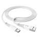 Kábel HOCO Ferry X70, USB na USB-C 3A, 1m, biely