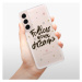 Odolné silikónové puzdro iSaprio - Follow Your Dreams - black - Samsung Galaxy S22 5G