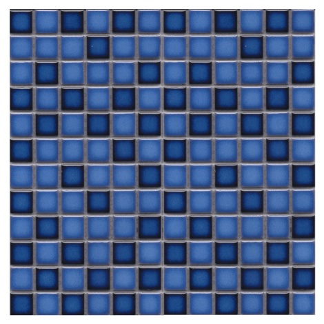 Keramická mozaika Premium Mosaic modrá 30x30 cm lesk MOS23MIXBL