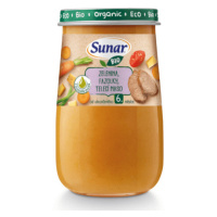 SUNAR Bio príkrm zelenina fazuľky teľacie mäso 6m+ 190 g