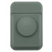 UNIQ FLIXA MAGNETIC CARD HOLDER AND POP-OUT GRIP-STAND - LICHEN GREEN (LICHEN GREEN)