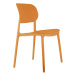 Okrovožlté plastové jedálenské stoličky v súprave 4 ks Cheer – Leitmotiv
