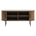 Hnedý TV stolík v dekore duba 120x56 cm Nola – Unique Furniture