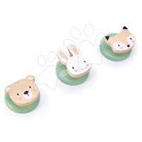 Drevené detské háčiky na šaty Forest Hook Tender Leaf Toys medveď zajac a líška