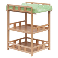 Scarlett Prebaľovací pult Buno prírodný s podložkou Galaxy - zelená