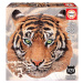 Puzzle Tiger face shape Educa 375 dielov a Fix lepidlo od 11 rokov