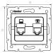 LOGI Zásuvka dátová-telefónna RJ45Cat 5e + RJ11 Krémová