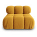 Žltý zamatový modul pohovky (stredový diel) Bellis – Micadoni Home