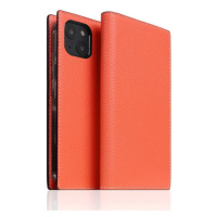 SLG Design puzdro D8 Neon Full Grain Leather Diary pre iPhone 14 - Coral