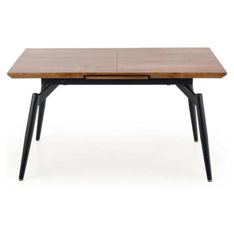Rozkladací stôl Cambell 140/180x80cm Mdf/Oceľ – Dub Naturalny/Čierna MERKURY MARKET