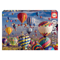 Educa puzzle Hot Air Balloons 1500 dielov a fix lepidlo 17977