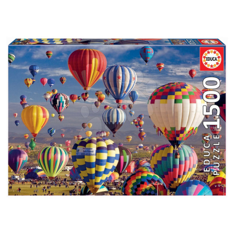 Educa puzzle Hot Air Balloons 1500 dielov a fix lepidlo 17977