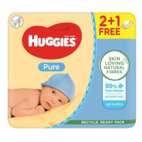 HUGGIES Vlhčené obrúsky Pure Triplo 56x3 ks