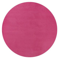 Kusový koberec Fancy 103011 Pink - růžový kruh - 133x133 (průměr) kruh cm Hanse Home Collection 