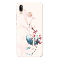 Odolné silikónové puzdro iSaprio - Flower Art 02 - Huawei P20 Lite