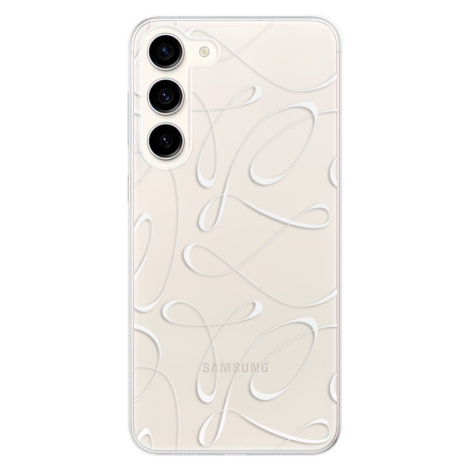 Odolné silikónové puzdro iSaprio - Fancy - white - Samsung Galaxy S23+ 5G