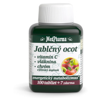 MEDPHARMA Jablčný ocot + vitamín C + vláknina + chróm 107 tabliet