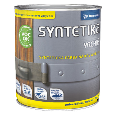 SYNTETIKA S 2013 U - Vrchná syntetická farba na kov a drevo 4,5 L 5300 - zelená stredná CHEMOLAK