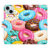 Flipové puzdro iSaprio - Donuts Pattern 02 - iPhone 15
