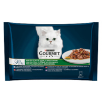 GOURMET PERLE cat Multipack v šťave so zeleninou kapsičky pre mačky 4x85g