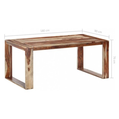 Jedálenský stôl sheesamové drevo Dekorhome 180x90x76 cm,Jedálenský stôl sheesamové drevo Dekorho vidaXL