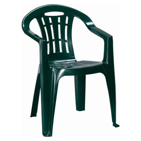 Plastová stolička  Keter Mallorca tmavo zelená