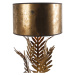 Vintage stolná lampa zlatá s bronzovým tienidlom - Botanica