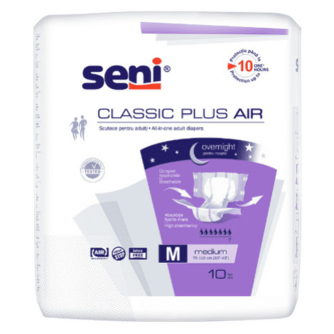 SENI Classic plus air medium M plienkové nohavičky obvod pása 75-110 cm 10 ks