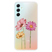 Odolné silikónové puzdro iSaprio - Three Flowers - Samsung Galaxy A34 5G