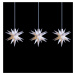 LED reťaz s malými hviezdami interiér 3-pl. biela