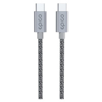 EPICO opletený kábel USB-C na USB-C, 1,2 m vesmírne šedý