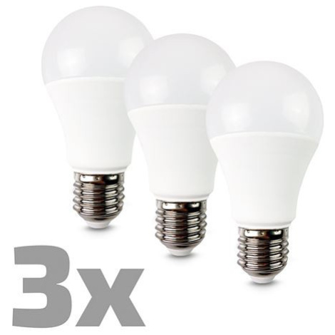 Žiarovka LED E27 10W A60 biela teplá SOLIGHT WZ529-3P